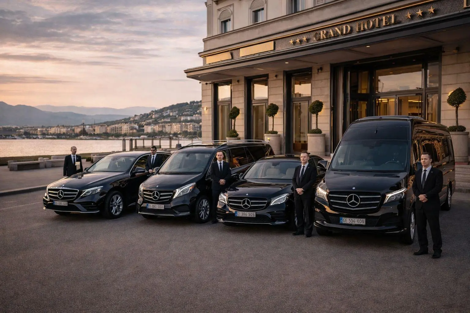 Luxury chauffeur service Switzerland airport chauffeur transfers at Zurich and Geneva airports