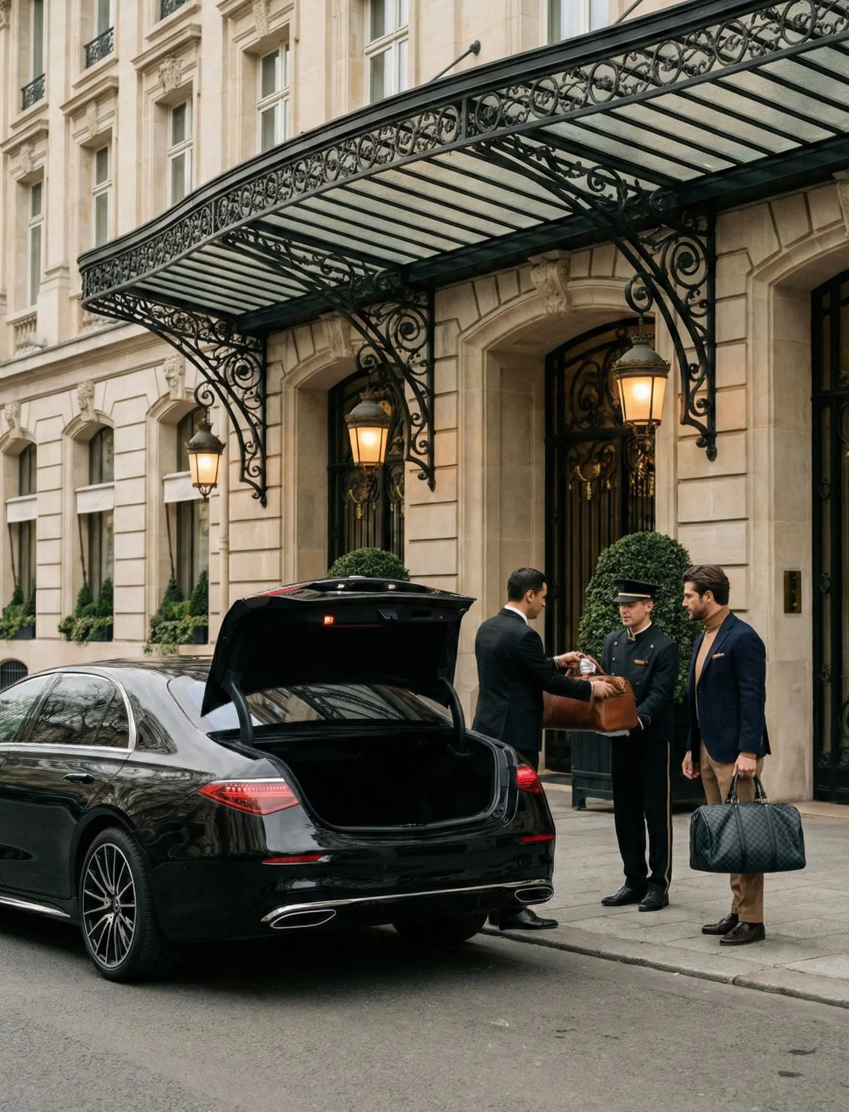 Hourly chauffeur service Zurich with an executive chauffeur for business travel in Zurich
