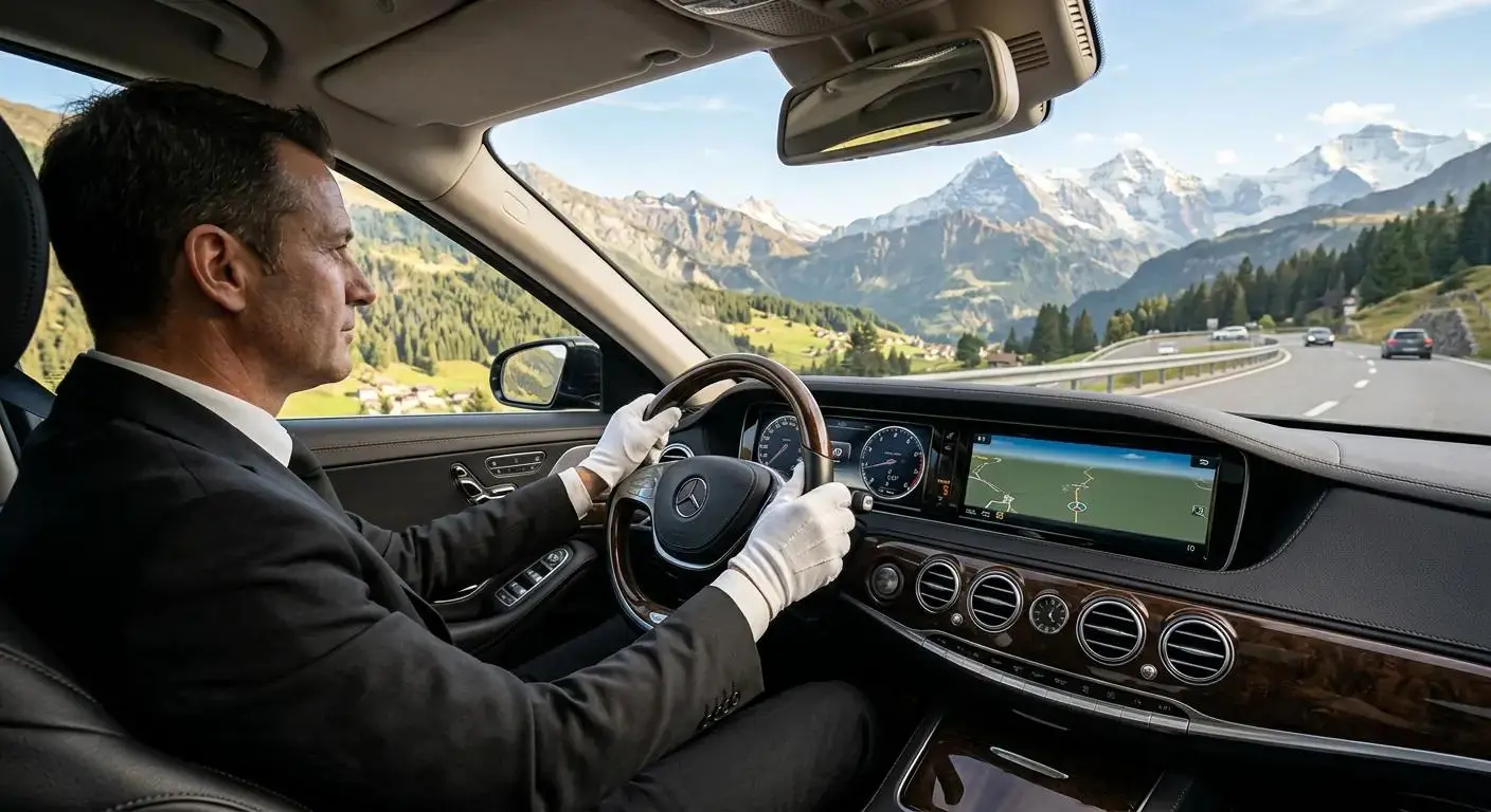 Swiss Limo licensed and checked cars for Zurich airport chauffeur service